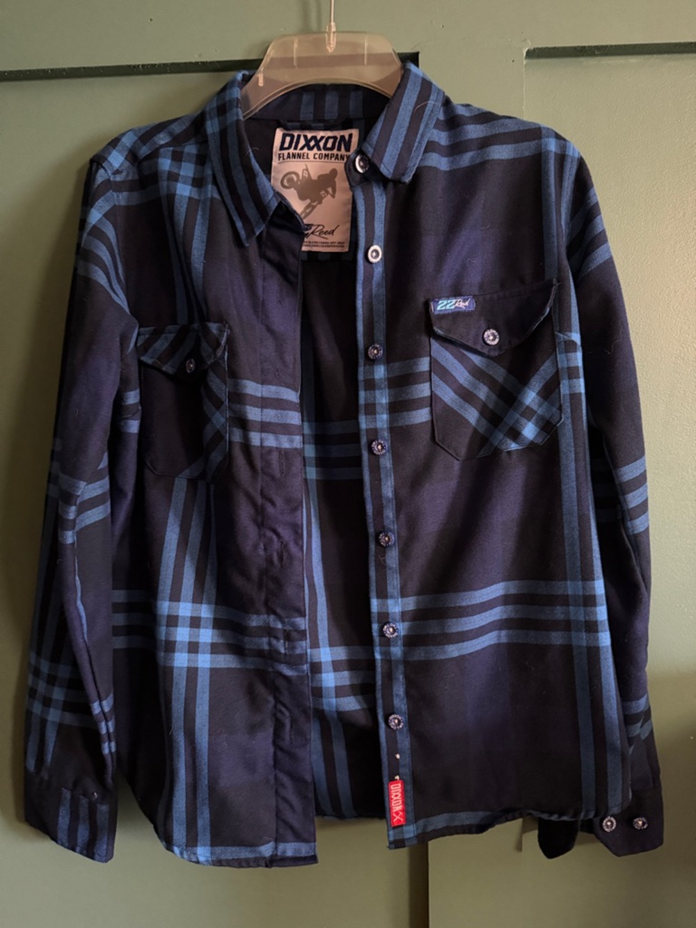 Dixxon Flannel Company 22 Reed Blue & Black Flannel